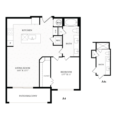 Aura 35Fifty Apartments 2D Floor Plan - A4